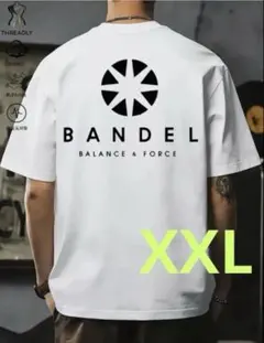 新品未使用 メンズ 半袖 Tシャツ BANDEL ロゴ ブラック XXL