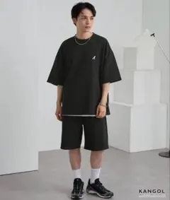 KANGOL セットアップ　プルオーバースウェット　ブラックのサムネイル