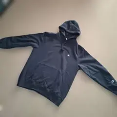 Champion ネイビー フード付きパーカー　サイズXL