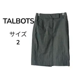 TALBOTS タルボット タイト スカート グレー サイズ 2 M 相当
