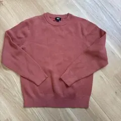 UNIQLO ミラノリブクルーネックセーター Sサイズ オレンジ