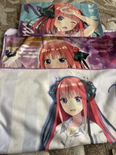 五等分の花嫁 マイクロファイバータオルセット 中野二乃 3点