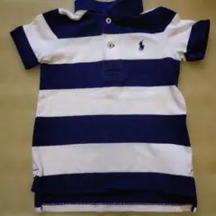 Ralph Lauren ポロシャツ 12M ネイビー/ホワイト