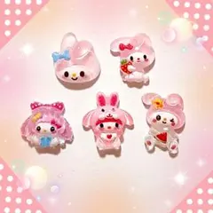 マイメロ　マイメロディ　ネイルパーツ　3d　キャラクター　ピンク