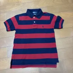 Polo Ralph Lauren ポロシャツ 6サイズ 赤と紺のストライプ