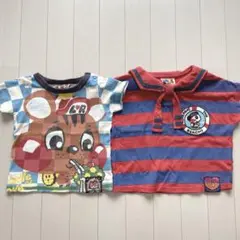 ♡ラブレボ♡リスさん&水兵さんセーラー襟　Tシャツ　2点セット　size80のサムネイル