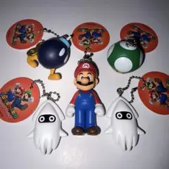 スーパーマリオ キーホルダー マスコットフィギュア 5個
