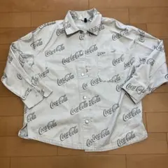 【H&M】Coca-Cola ロゴプリント カジュアルデニムジャケット M