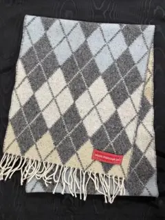 【未使用品】alain manoukian アーガイルマフラー