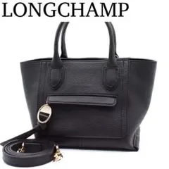 LONGCHAMP メールボックス ハンドバッグ 2way 斜めがけ ブラックのサムネイル