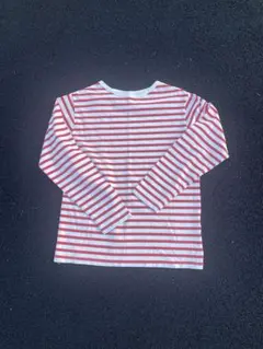 00sボーダーロンTレッド✖️ホワイト archive y2k短丈