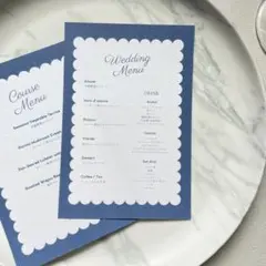 席札　メニュー表　ドリンクメニュー　結婚式　披露宴　ペーパーアイテム　s31