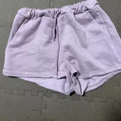 薄紫 スウェットショートパンツ