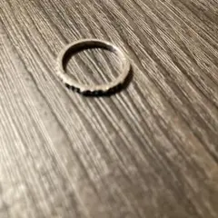 【1214】新品 アメカジ シンプル シルバー調リング 約8号