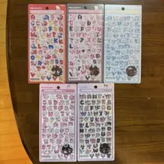 【国内正規品】ボンボンドロップシール　文字　サンリオ　5枚セット　moji　新作