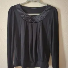 COMME CA ISM ブラック 長袖 Tシャツ M