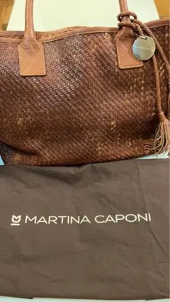 MARTINA CAPONI ブラウン トートバッグ