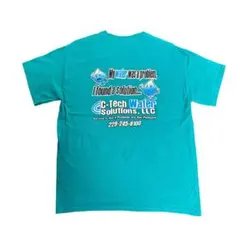プリントTシャツ　GILDAN製 ワーク系　コットン　半袖　グリーン古着　8#c