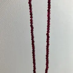 や*ん様 ワインレッド　天然石ネックレス