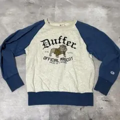 Duffer Champion ラグランスウェット Y2K カレッジ 切替