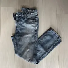 upper heights ダメージ加工ストレートジーンズ 25