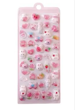 シール　カラフル　新品　ステッカー　シート　うさぎ　手帳　ぷくぷく