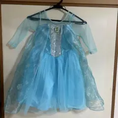 エルサ風ドレス 水色 100cm~ ティアラ付き