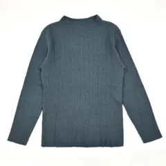 ショコラフィネ しっとり柔らか リブニット F ブルーグレー 万能 インナー