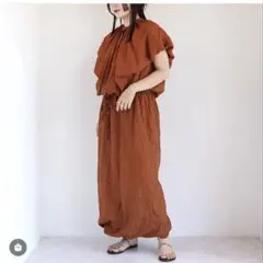 美品✨HiROMITHiSTLE ヒロミシスル リネン ワンピース ゆったり 白