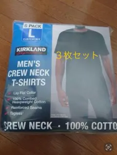 コストコ　カークランド メンズ黒Tシャツ Lサイズ 3枚セットのサムネイル