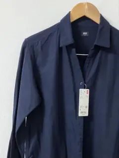 ライトフランネルシャツ　長袖シャツ　 ネイビー　紺　S〜L ユニクロ