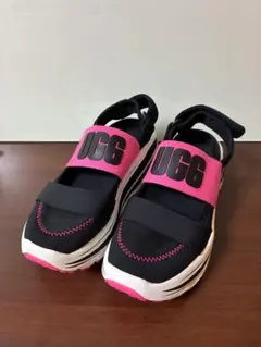 アルゴンキン ALGONQUINS ハイカットスニーカー ブラック ストライプ柄