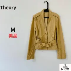 美品 Theory /セオリー エッセンシャルツイル ベルトカーゴジャケット 