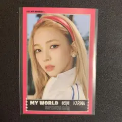 aespa spicy my world アルバム トレカ カリナ 金髪 aespa spicy my world アルバム トレカ カリナ 金髪 aespa