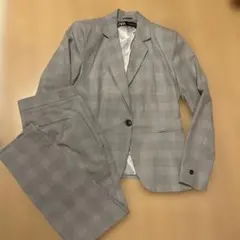 ZARA グレー チェック柄 パンツスーツ EUR 38