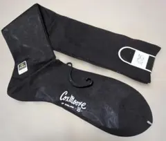 シースルーソックス　綿　メンズ　サイズ25　黒　ニーハイ　オーバーニー　靴下