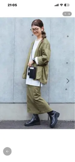 オリーブ タイトスカート ロングスカート