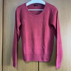 セーター　ニット　えんじ色　M相当
