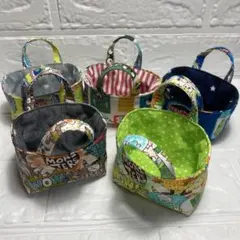ハンドメイド ミニミニトートバッグ 小物入れ モンスター