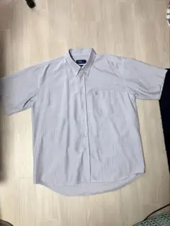 ストライプ ボタンダウン 半袖シャツ