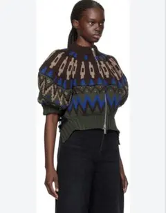 【美品】sacai サカイZIP ATTACHMENT KNIT サイズ2 sacai / サカイ | zip attachment knit ジップ アタッチメント ニット