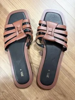 【美品】ZARA サンダル　38のサムネイル
