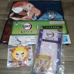 名配送♥鬼滅　一番くじ　煉獄杏寿郎　猗窩座　アクリッツ　ちょこのっこ　ラバー