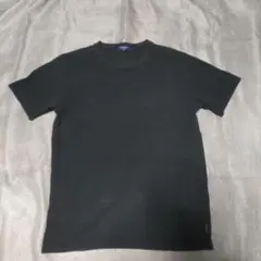 ○Back NUMBER 黒のクルーネックTシャツ ポケット付き