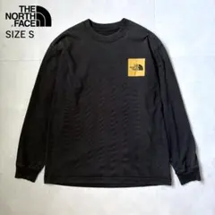 ノースフェイス ロンT スクエアロゴ 長袖Tシャツ NT82136 ブラック Sのサムネイル