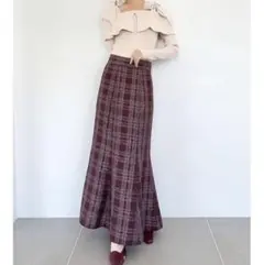 ツイードマーメイドスカート