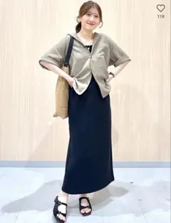 GU パフスウェットナロースカート(丈標準83.0～87.0cm)のサムネイル