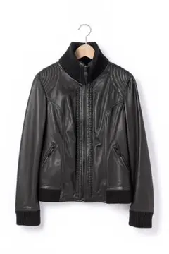 ラムレザーシングルライダースジャケット　Lサイズ