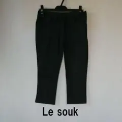 Lesouk(ルスーク) クロップドパンツ 黒のサムネイル