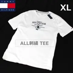 USAモデル◇トミーヒルフィガー【MCMLXXXV】刺繍Tシャツ/TT77XL